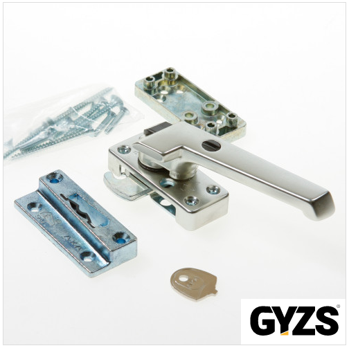 Axa Raamsluiting met nok met drukknop afsluitbaar rechts opbouw F2 3320-51-92/E